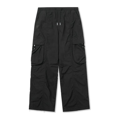 LW3 SHIRRING BIG CARGO WIDE PANTS BLACK