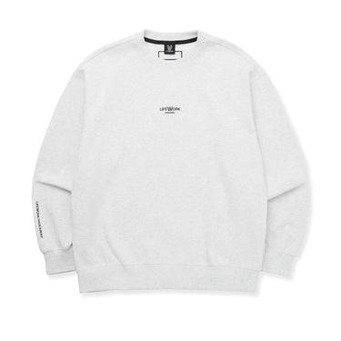 MINI LOGO MTM SWEATSHIRT WHITE MELANGE GREY