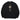 WORK HIPDOK APPLIQUE OVER FIT MTM SWEATSHIRT BLACK