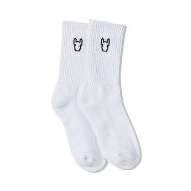 3-PACK COTTON JACQUARD CREW SOCKS WHITE