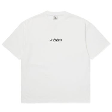 WASHING BASIC MINI LOGO SHORT SLEEVE T-SHIRT WHITE