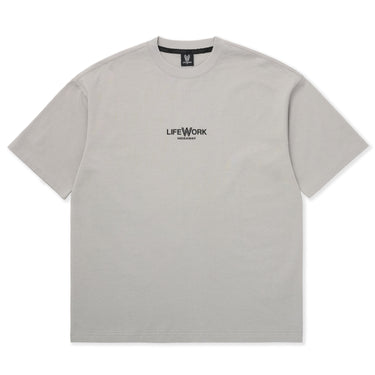 WASHING BASIC MINI LOGO SHORT SLEEVE T-SHIRT GREY