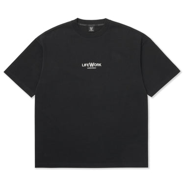 WASHING BASIC MINI LOGO SHORT SLEEVE T-SHIRT BLACK