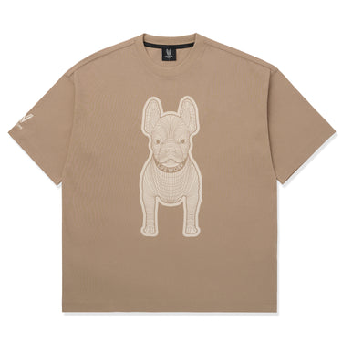 SILK LADOK SHORT SLEEVE T-SHIRT DARK BEIGE