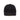 EMBROIDERED METAL LADOK HARD BALL CAP BLACK
