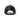 PU LEATHER DIAMOND LOGO HARD BALL CAP BLACK