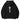 SMALL LADOK WAPPEN WAFFLE HOODED ZIP-UP BLACK
