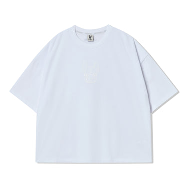 HIGH FREQUENCY LADOK OVER FIT SHORT SLEEVE T-SHIRT WHITE