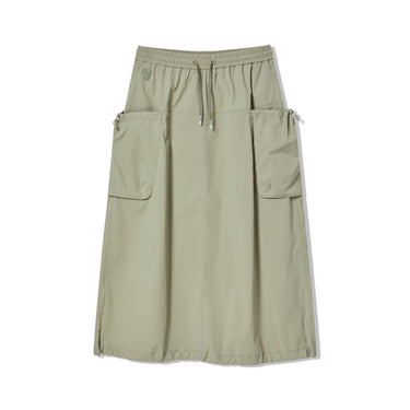 NYLON SPAN CARGO LONG SKIRT [SET UP] LIGHT KHAKI