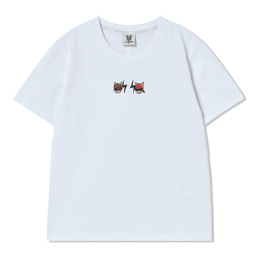 LIGHTNING HIPDOK SLIM FIT SHORT SLEEVE T-SHIRT WHITE