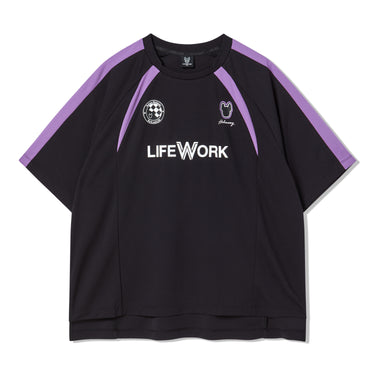 JERSEY SOCCER SHORT SLEEVE T-SHIRT BLACK