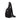 LOGO EMBROIDERED MESH SLING BAG BLACK