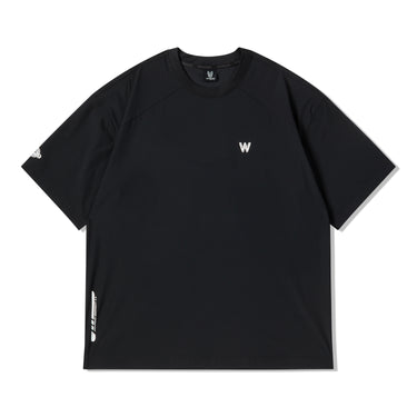 RIPSTOP NYLON SPAN BASIC SHORT SLEEVE T-SHIRT BLACK