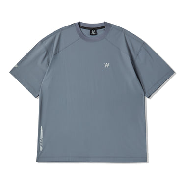 RIPSTOP NYLON SPAN BASIC SHORT SLEEVE T-SHIRT DARK BLUE