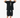 SNAPBACK HIPDOK APPLIQUE SHORT SLEEVE T-SHIRT BLACK