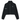 VENTURY HIGH-NECK CROP ZIP-UP JACKET BLACK