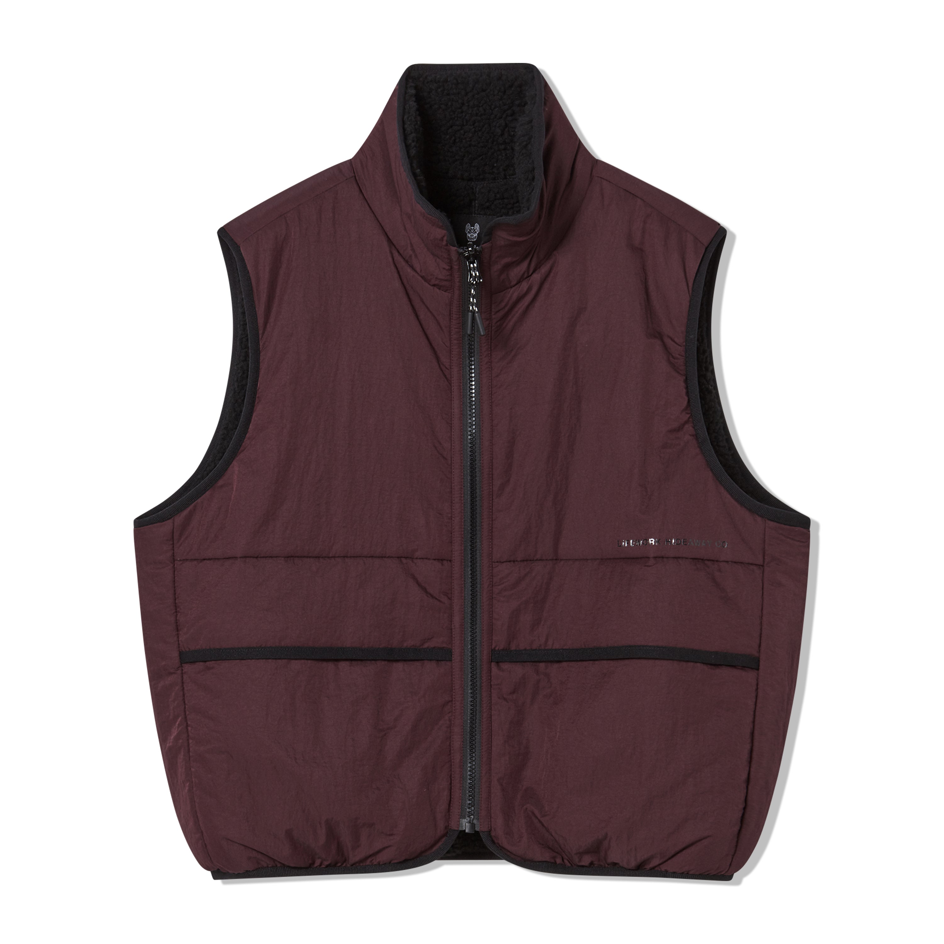 Life Vest Rompi BELI ROMPI LIFEWORK REVERSIBLE BUBBLING HIGH-NECK VEST BLACK