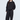 ROUND NECK SNAP JACKET BLACK