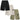 ONE-TUCK WIDE CARGO BERMUDA PANTS BLACK